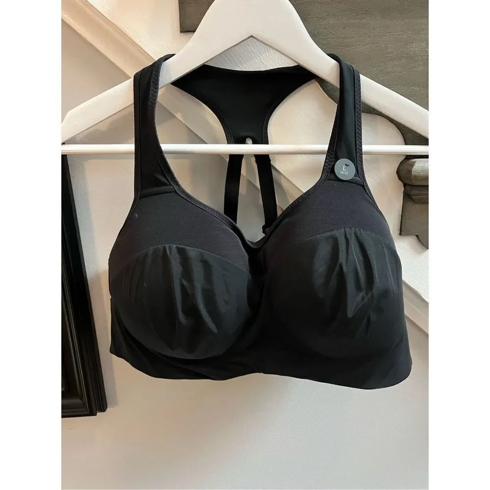 Nike Black Dri-Fit Extra Support Sports Bra sz L Cup A-C NWT